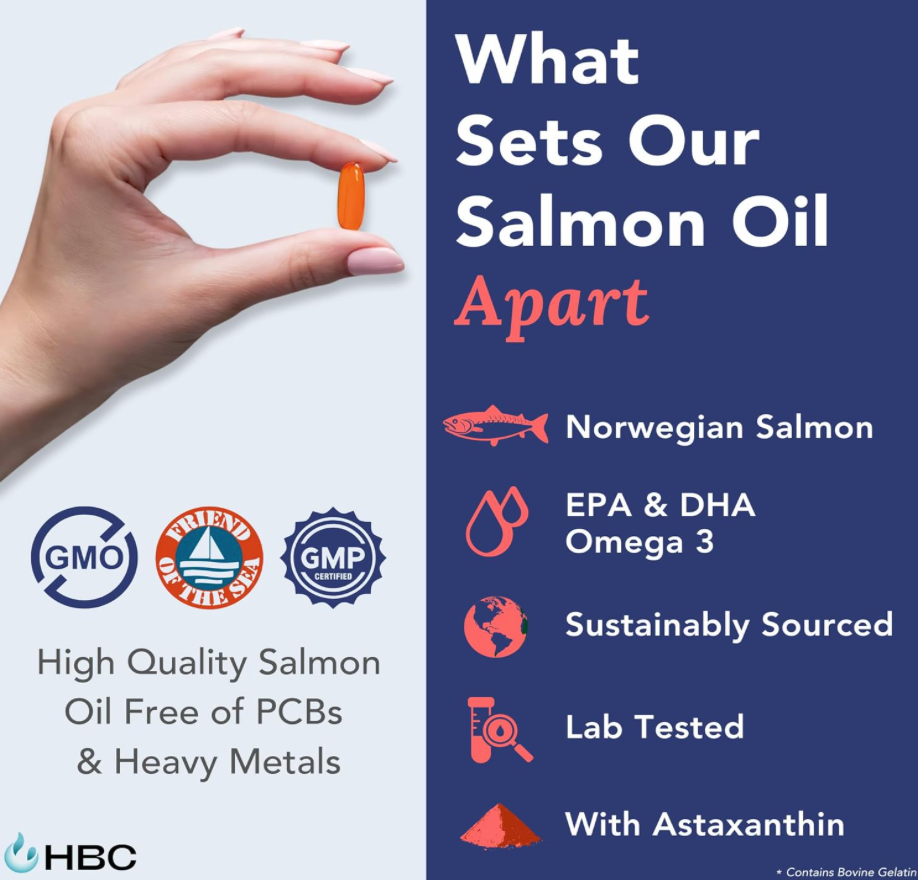 CARDIO™ 1000 mg Norwegian Salmon Oil – 180 Capsules
